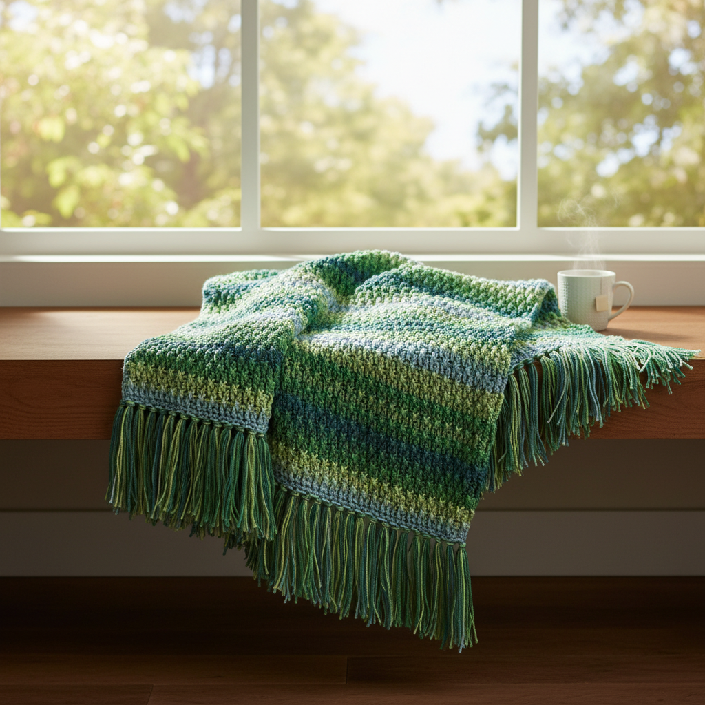 Forest Ridge Crochet Blanket Pattern (PDF Download)