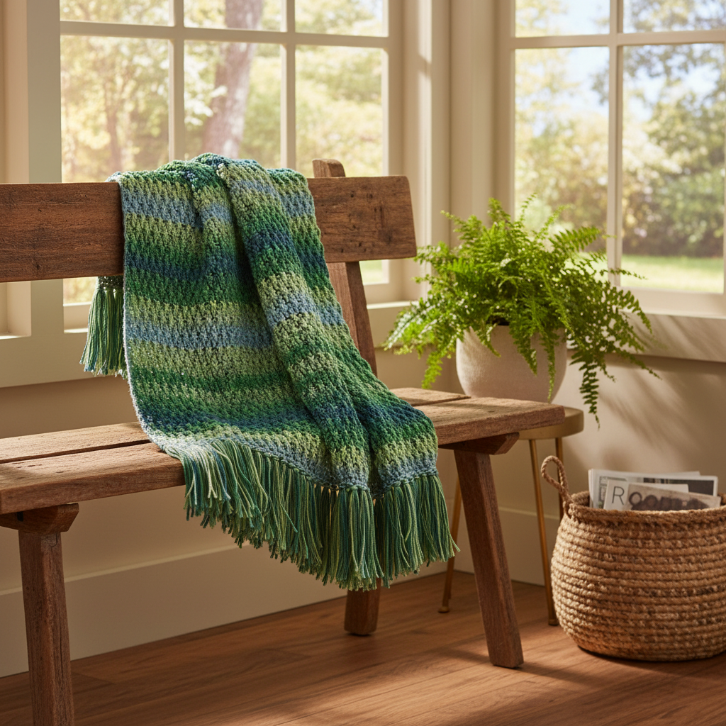 Forest Ridge Crochet Blanket Pattern (PDF Download)