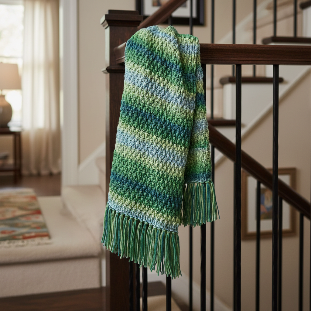 Forest Ridge Crochet Blanket Pattern (PDF Download)