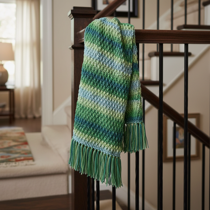 Forest Ridge Crochet Blanket Pattern (PDF Download)