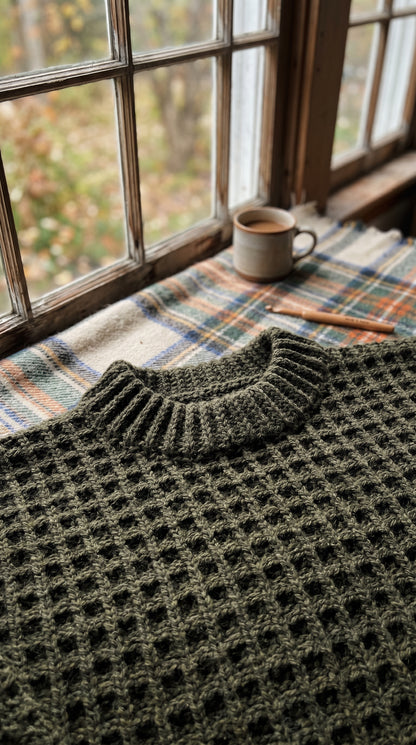 Hunter’s Trail Crochet Pullover Pattern (PDF Download)