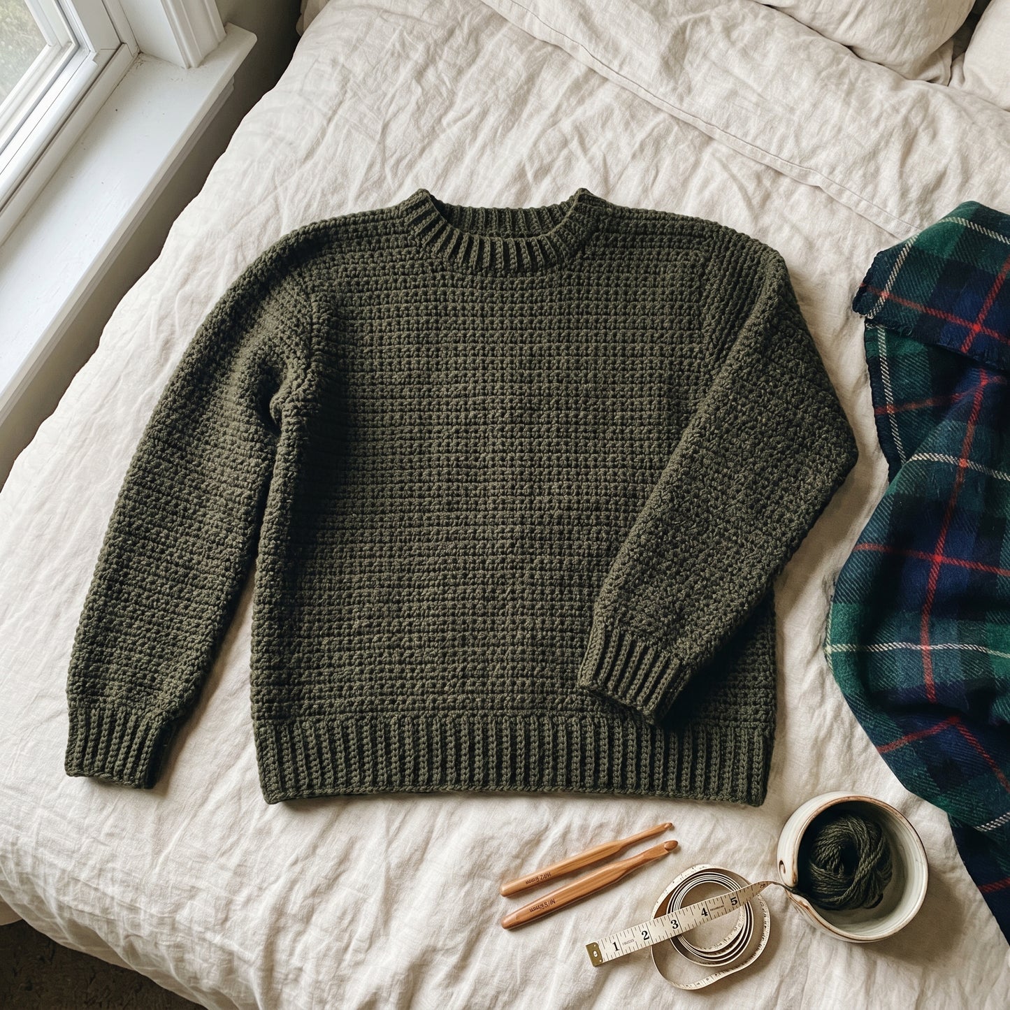 Hunter’s Trail Crochet Pullover Pattern (PDF Download)