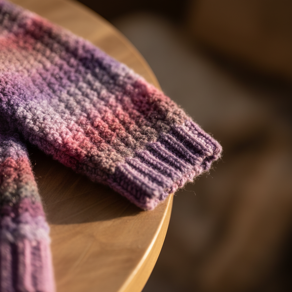 Lavender Blend Warm Crochet Pullover Pattern (PDF Download)