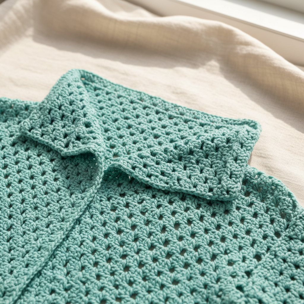 Light Mesh Style Crochet Cardigan Pattern (PDF Download)