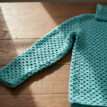 Light Mesh Style Crochet Cardigan Pattern (PDF Download)