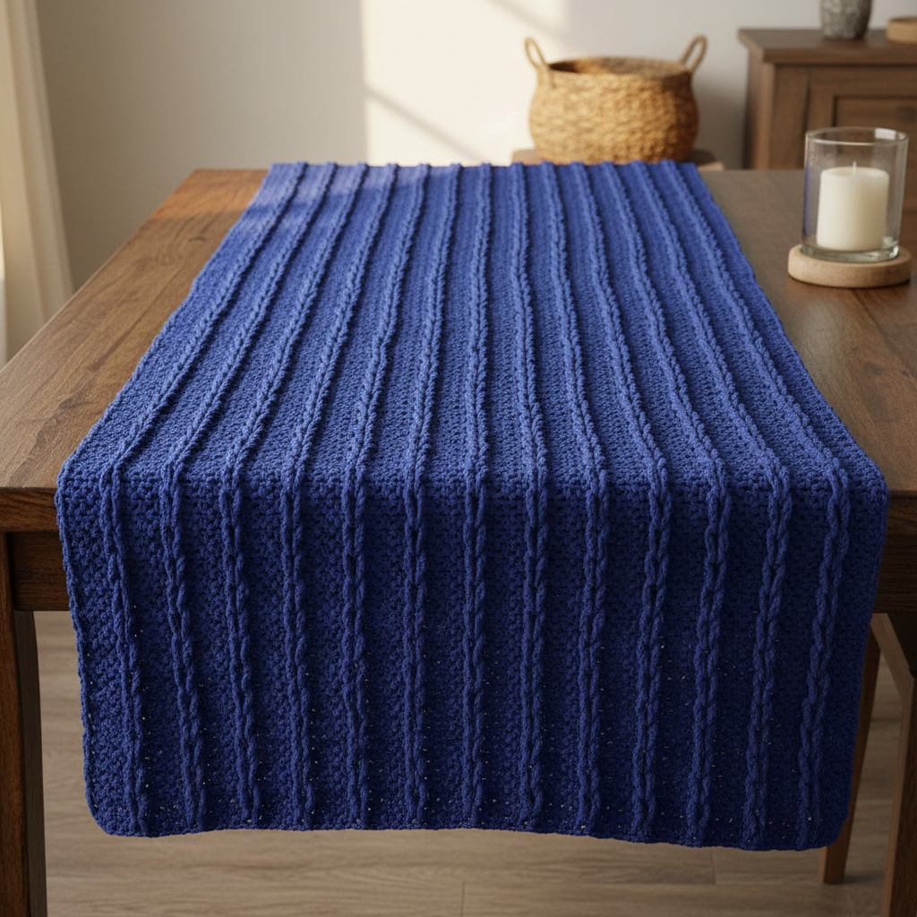 Modern Ridge Lines Crochet Blanket Pattern (PDF Download)