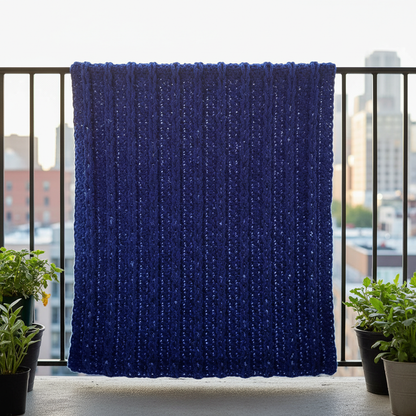 Modern Ridge Lines Crochet Blanket Pattern (PDF Download)