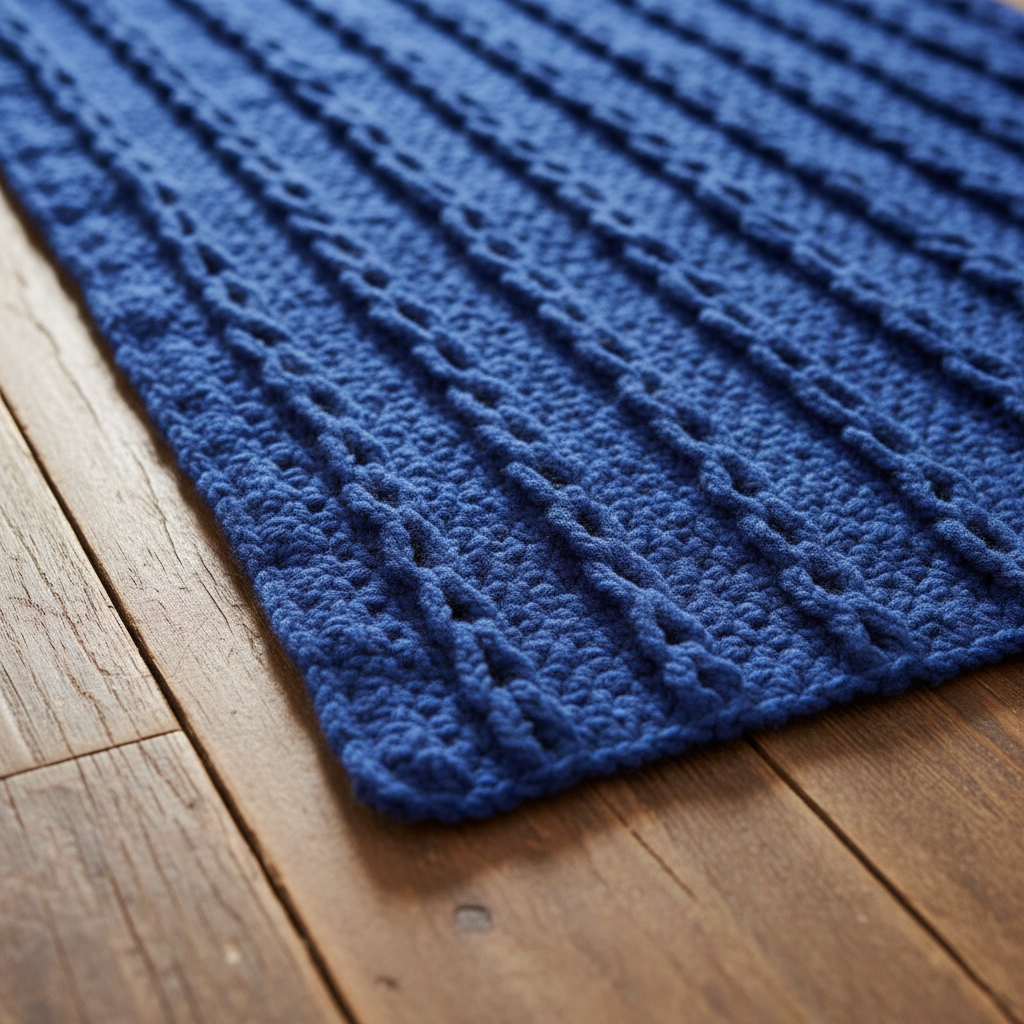 Modern Ridge Lines Crochet Blanket Pattern (PDF Download)