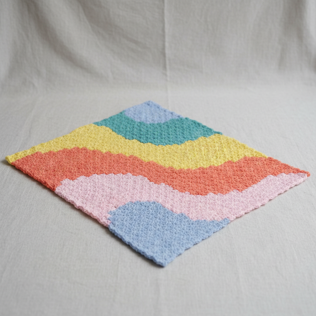 Motion Flow Crochet Blanket Pattern (PDF Download)