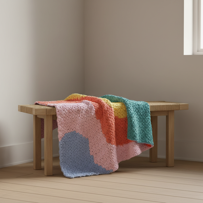 Motion Flow Crochet Blanket Pattern (PDF Download)
