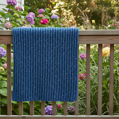 Ocean Rib Crochet Blanket Pattern (PDF Download)