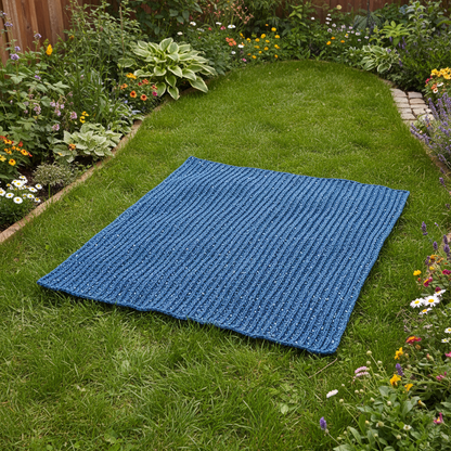 Ocean Rib Crochet Blanket Pattern (PDF Download)