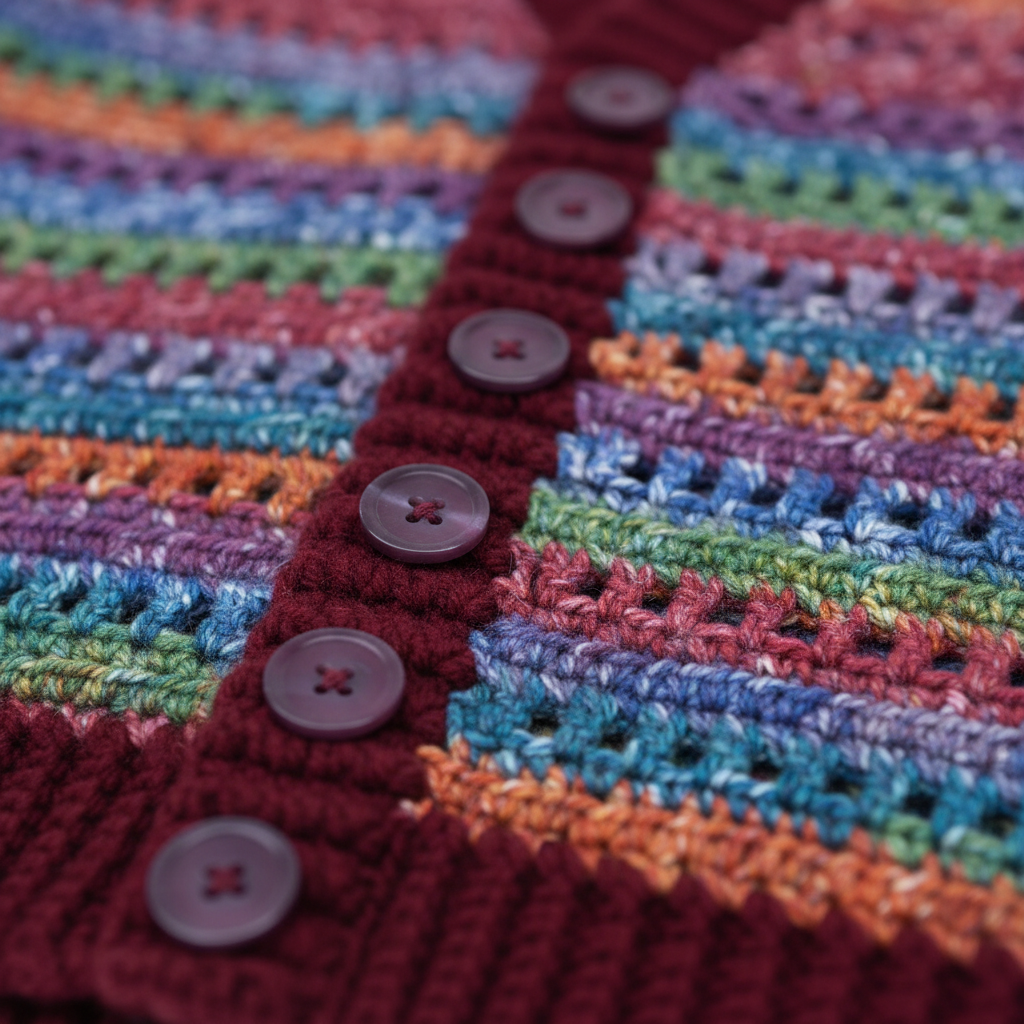 Rainbow Breeze Crochet Cardigan Pattern (PDF Download)