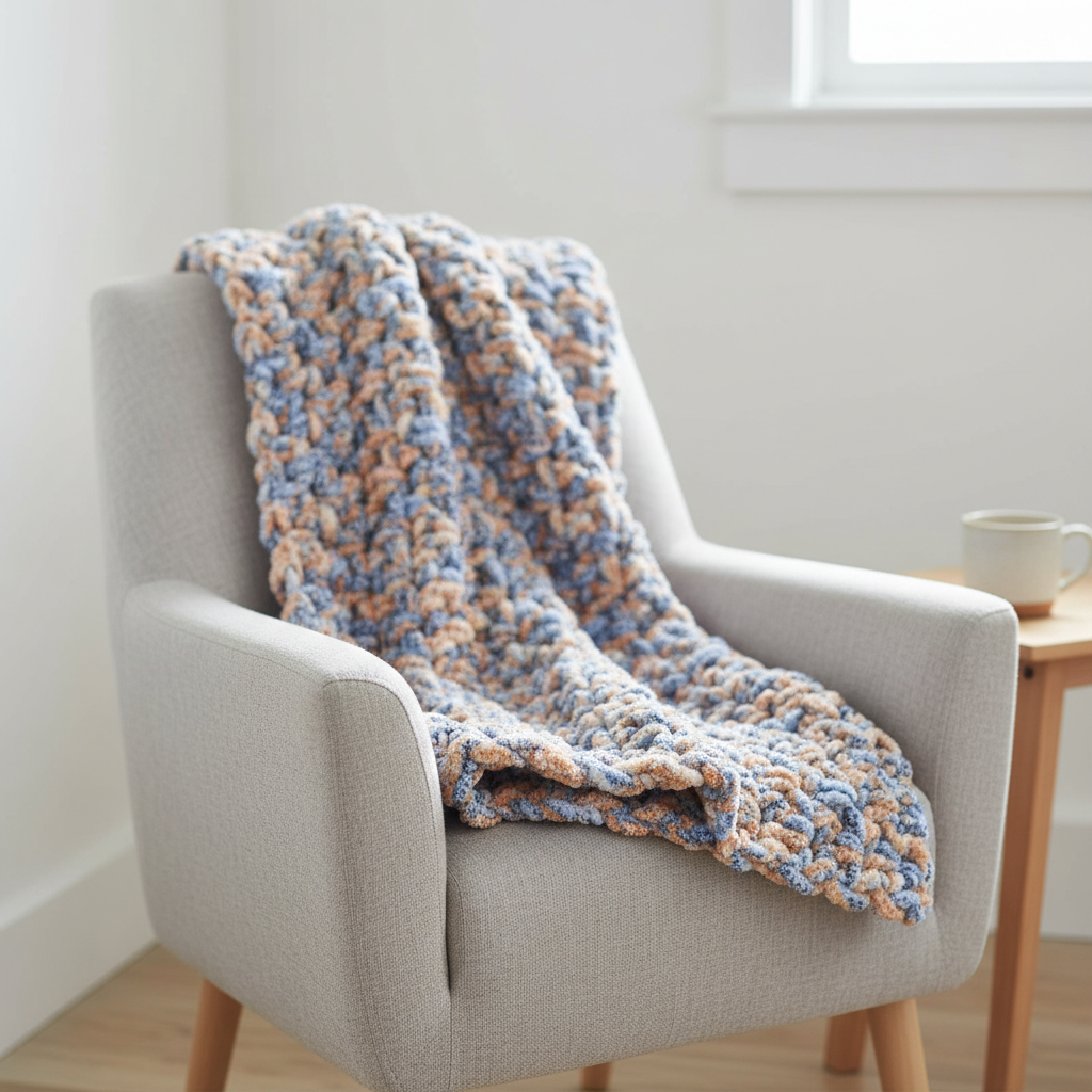Relaxed Home Crochet Blanket Pattern (PDF Download)
