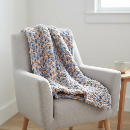 Relaxed Home Crochet Blanket Pattern (PDF Download)