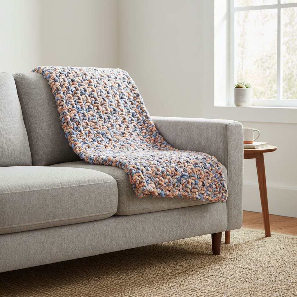 Relaxed Home Crochet Blanket Pattern (PDF Download)