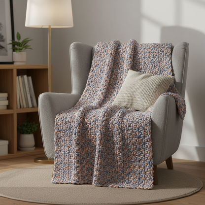 Relaxed Home Crochet Blanket Pattern (PDF Download)