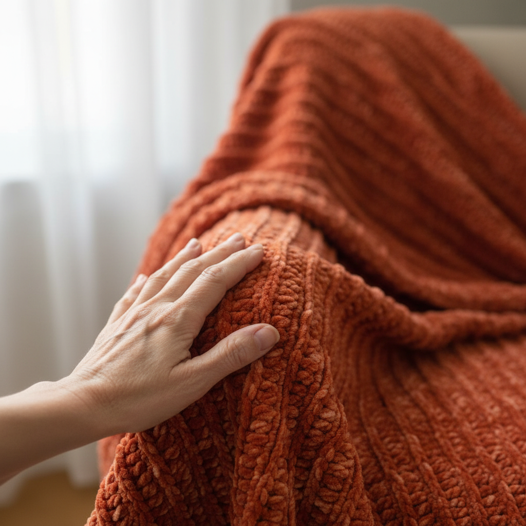 Serene Waves Crochet Throw Pattern (PDF Download)