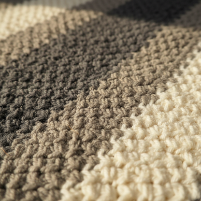 Slate Quiet Nest Crochet Blanket Pattern (PDF Download)