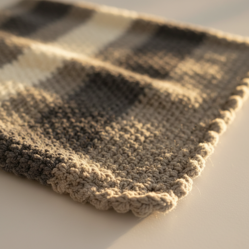 Slate Quiet Nest Crochet Blanket Pattern (PDF Download)