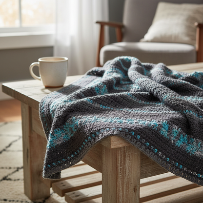 Starlight Dream Crochet Throw Pattern (PDF Download)