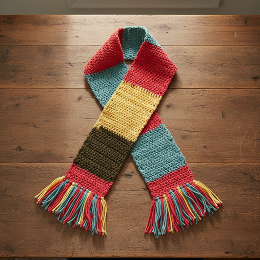 Super Beginner Crochet Scarf Pattern (PDF Download)