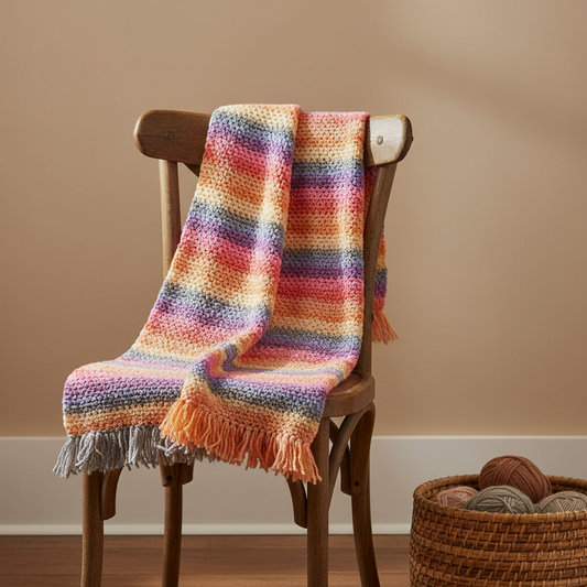 Textured Single Crochet Blanket Pattern (PDF Download)