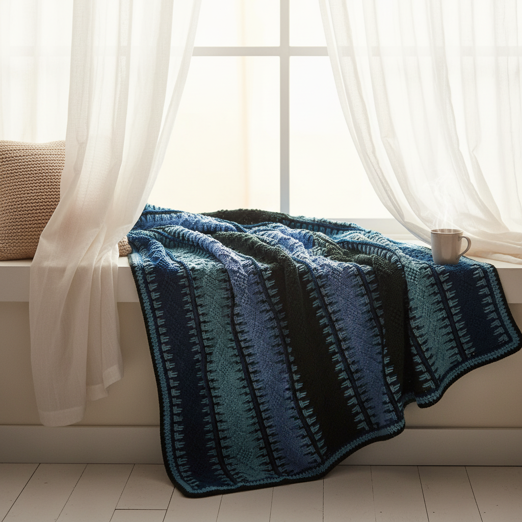 Timeless Texture Crochet Blanket Pattern (PDF Download)