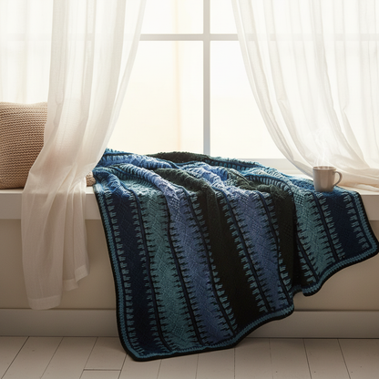 Timeless Texture Crochet Blanket Pattern (PDF Download)