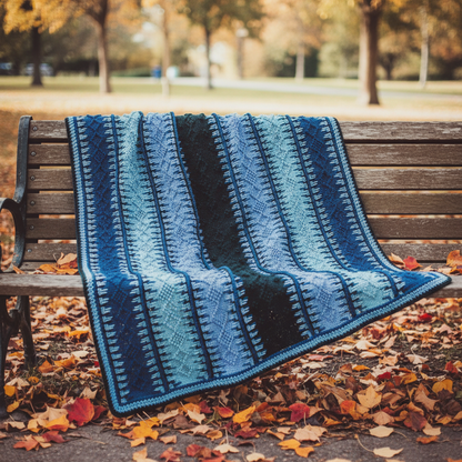 Timeless Texture Crochet Blanket Pattern (PDF Download)