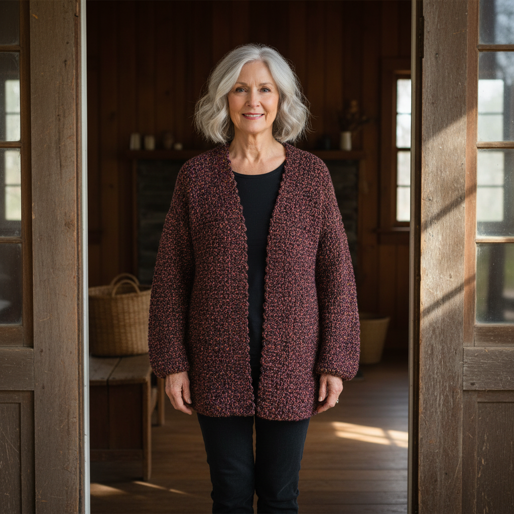 Twilight Mix Cozy Crochet Cardigan Pattern (PDF Download)