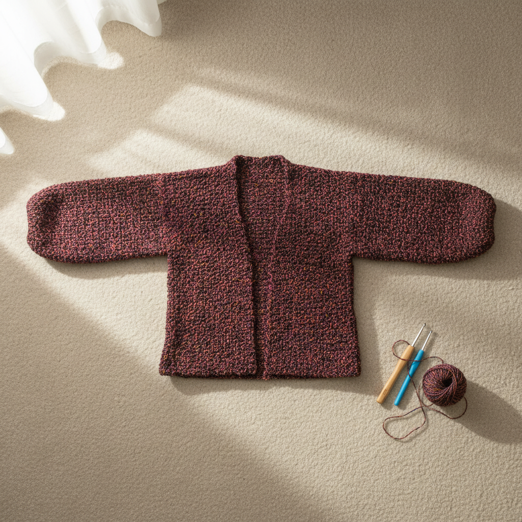 Twilight Mix Cozy Crochet Cardigan Pattern (PDF Download)