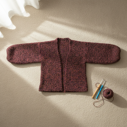 Twilight Mix Cozy Crochet Cardigan Pattern (PDF Download)