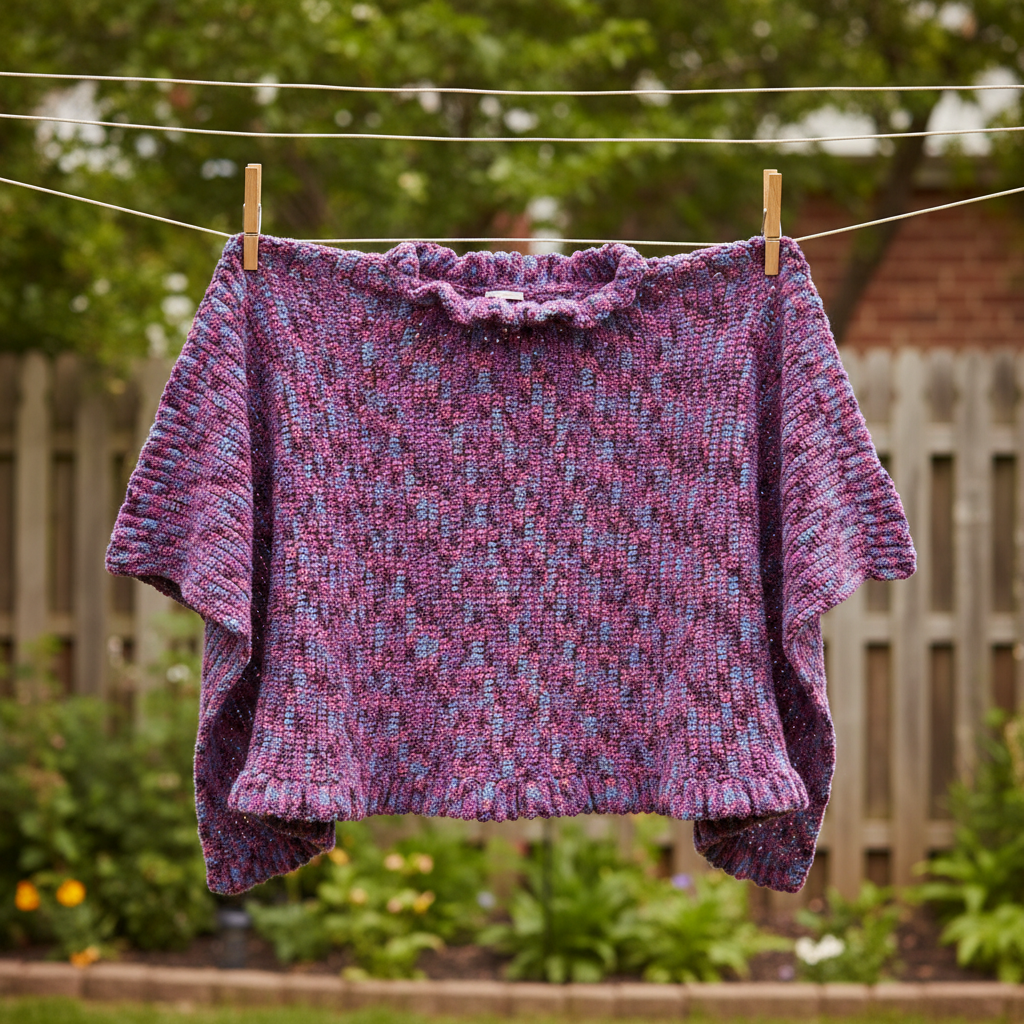 Urban Pulse Crochet Poncho Pattern (PDF Download)