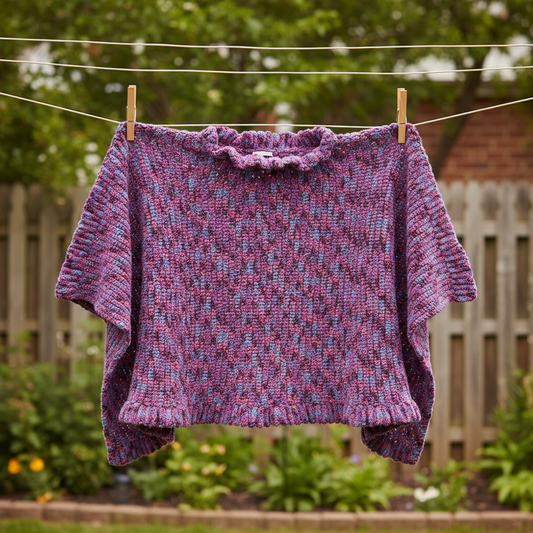Urban Pulse Crochet Poncho Pattern (PDF Download)