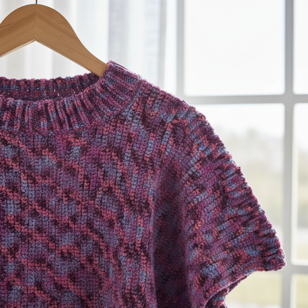 Urban Pulse Crochet Poncho Pattern (PDF Download)