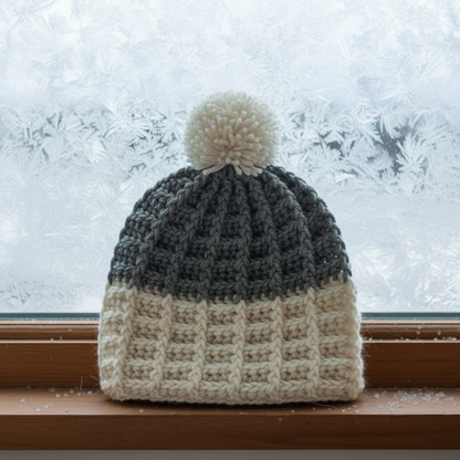 Waffle Stitch Crochet Hat Pattern (PDF Download)