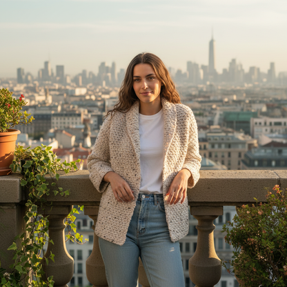 Warm Everyday Crochet Cardigan Pattern (PDF Download)