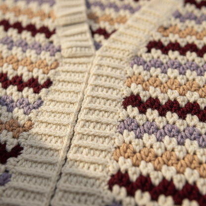 Zigzag Rebel Crochet Cardigan Pattern (PDF Download)