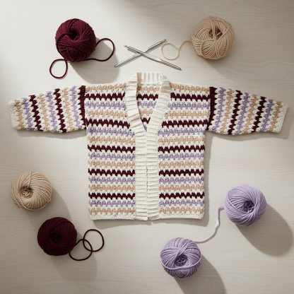 Zigzag Rebel Crochet Cardigan Pattern (PDF Download)