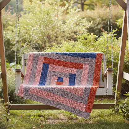 Framed Squares Crochet Blanket Pattern (PDF Download)