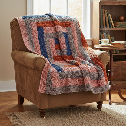 Framed Squares Crochet Blanket Pattern (PDF Download)