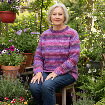 Lavender Blend Warm Crochet Pullover Pattern (PDF Download)
