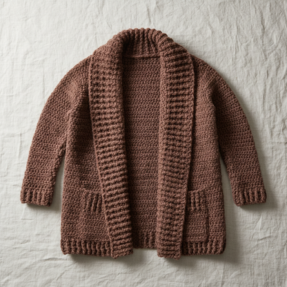 Layered Look Crochet Cardigan Pattern (PDF Download)