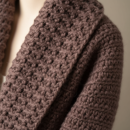 Layered Look Crochet Cardigan Pattern (PDF Download)