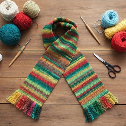 Meadowlight Crochet Scarf Pattern (PDF Download)