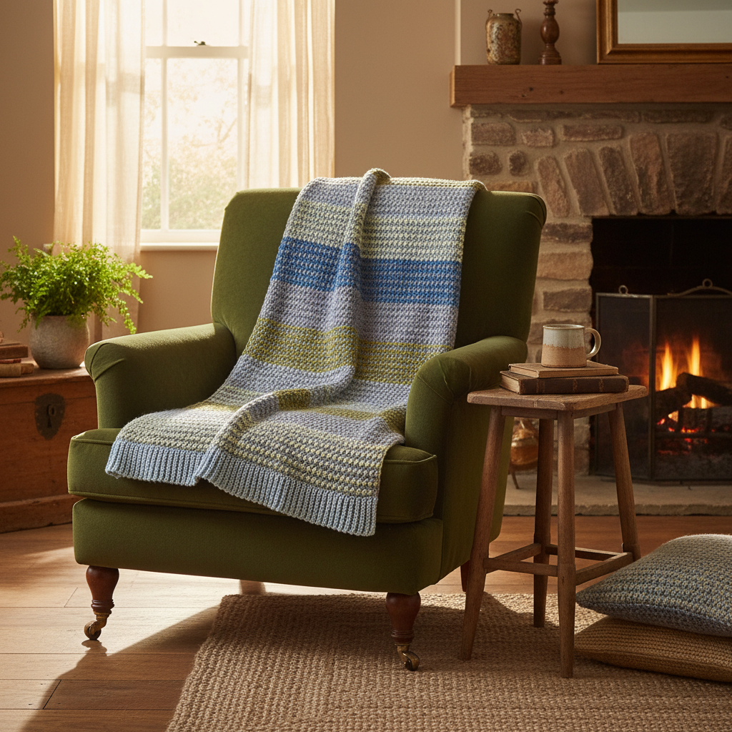 Modern Panels Blanket Crochet Pattern (PDF Download)