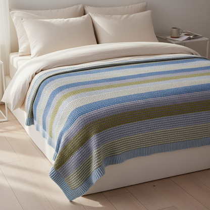 Modern Panels Blanket Crochet Pattern (PDF Download)