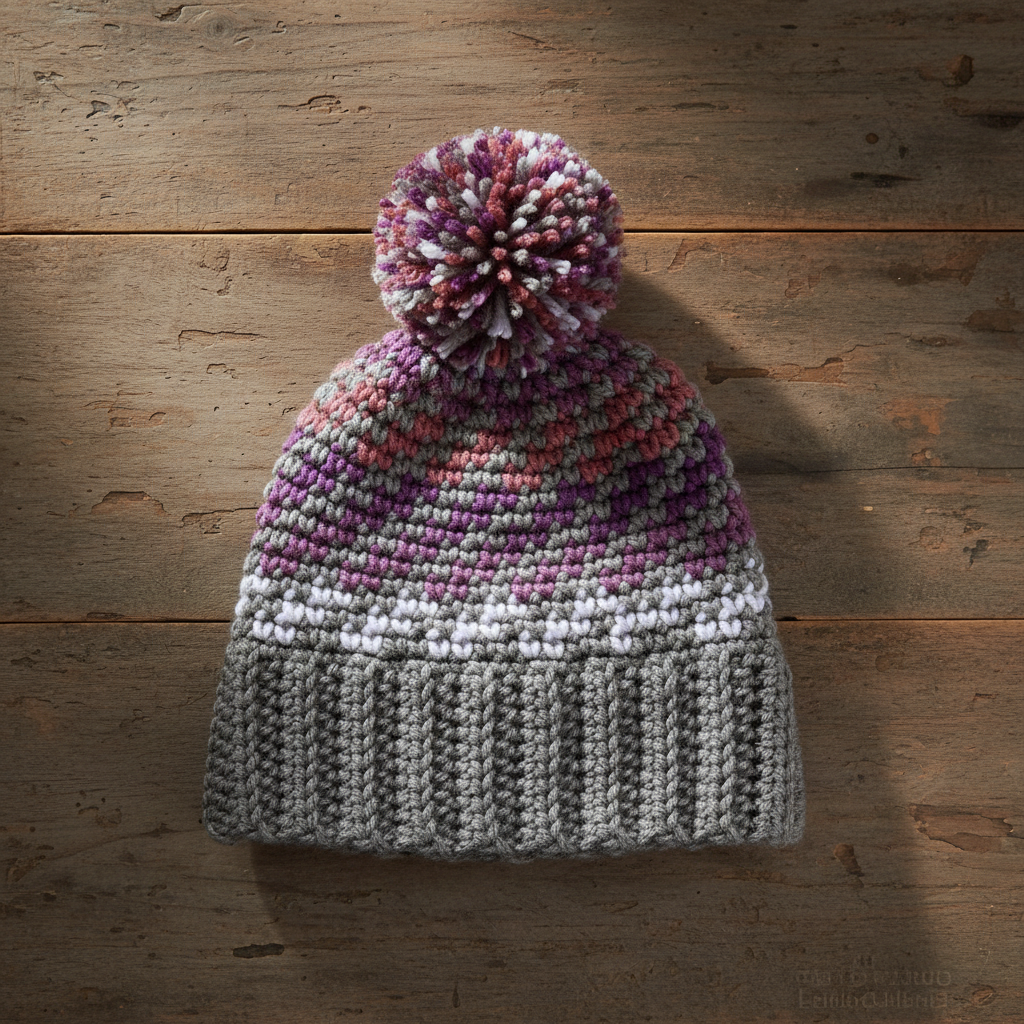 Modern Twist Crochet Hat Pattern (PDF Download)