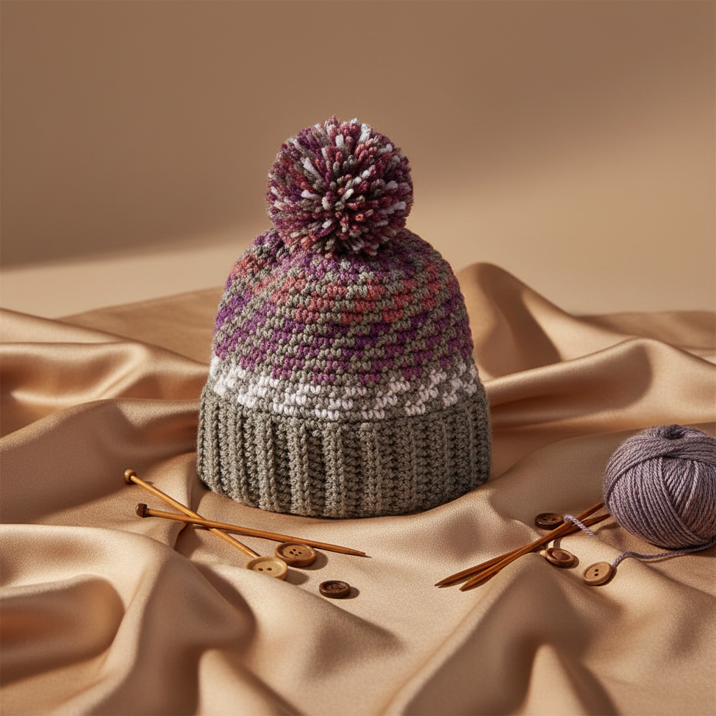 Modern Twist Crochet Hat Pattern (PDF Download)